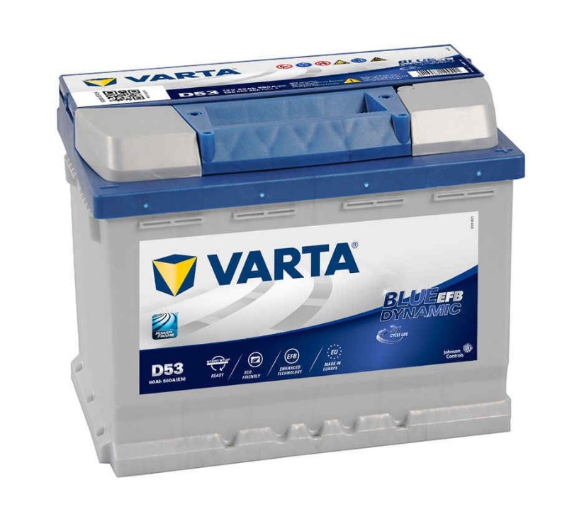 Imagen de BATERÍA VARTA N60 BLUE DYNAMIC EFB (antes D53)