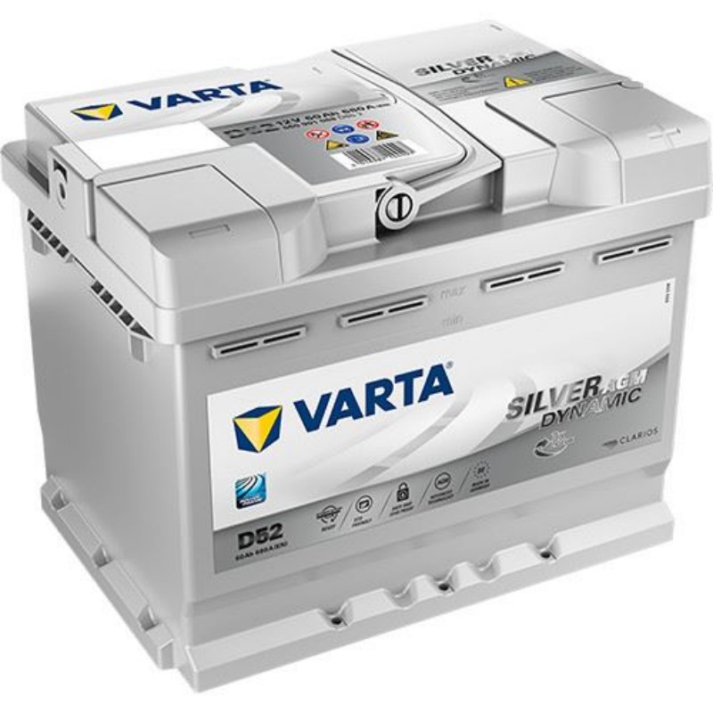 Imagen de BATERÍA VARTA A8 SILVER DYNAMIC AGM (antes VARTA D52)