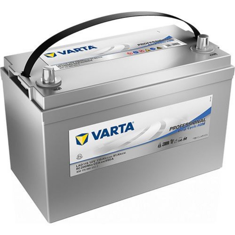 Batería Varta Lad115 Professional Deep Cycle Agm 115ah 550a Baterías Berrocal 