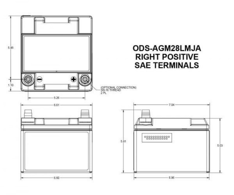 Imagen de Batería ODYSSEY PC925LMJT Motorsports  