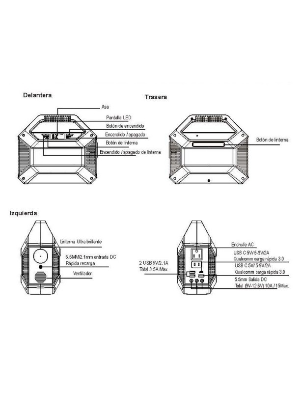 Imagen de Batería KAISE S365 Portátil Litio-Ion 14Ah