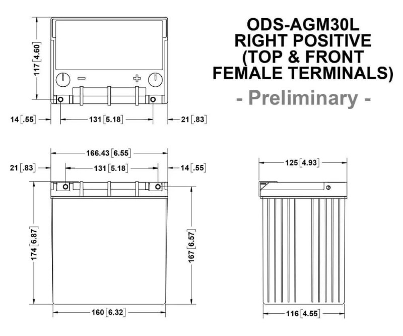 Imagen de Batería ODYSSEY ODS-AGM30L Motorsports 