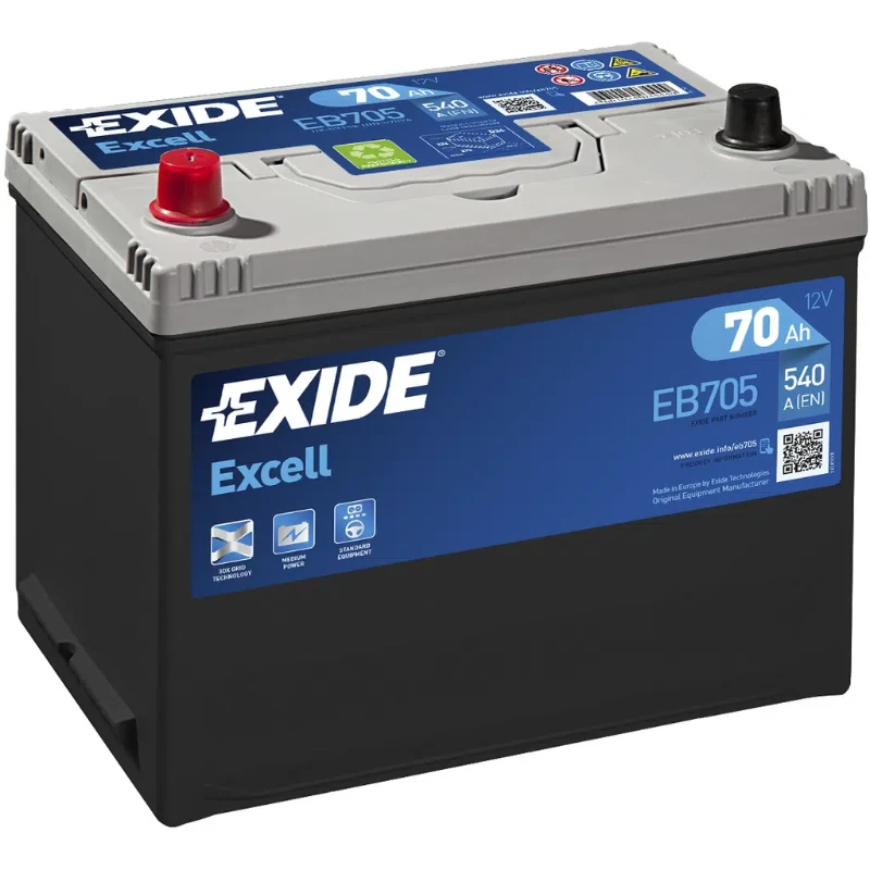 Imagen de Batería EXIDE EB705 (equivale a TUDOR TB705) Excell